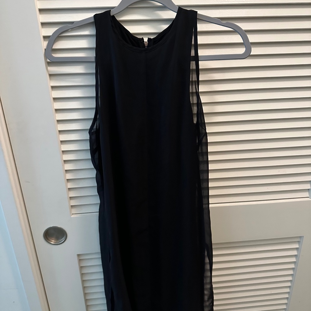 Rag & Bone Black Cocktail Dress, Dual Layer, High Neck